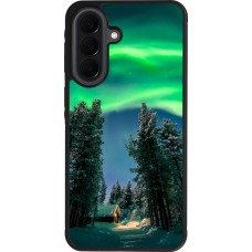 Coque Samsung Galaxy A37 - Silicone rigide noir Winter 22 Northern Lights