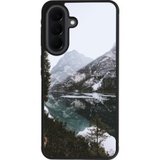 Coque Samsung Galaxy A37 - Silicone rigide noir Winter 22 snowy mountain and lake