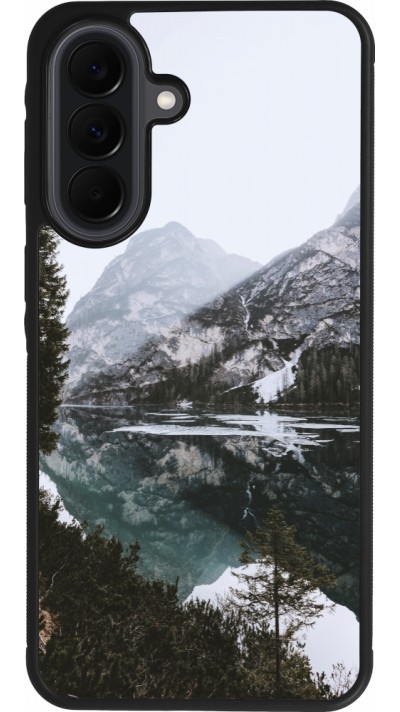 Coque Samsung Galaxy A37 - Silicone rigide noir Winter 22 snowy mountain and lake