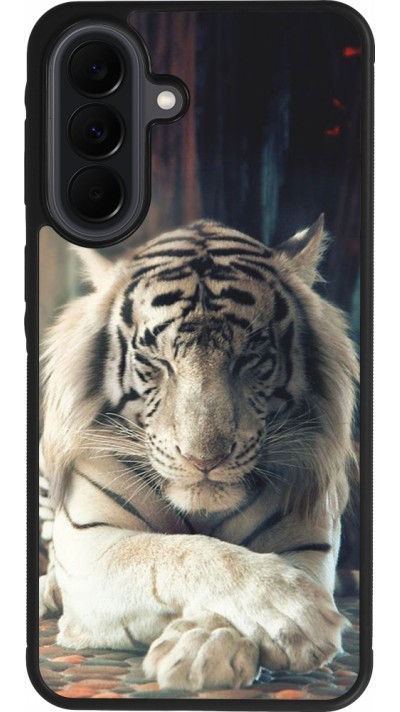 Coque Samsung Galaxy A37 - Silicone rigide noir Zen Tiger