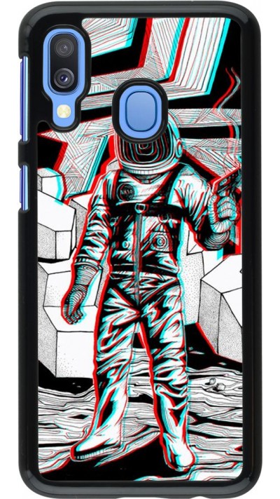 Hülle Samsung Galaxy A40 - Anaglyph Astronaut