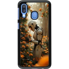 Coque Samsung Galaxy A40 - Astronaut flowers 2025