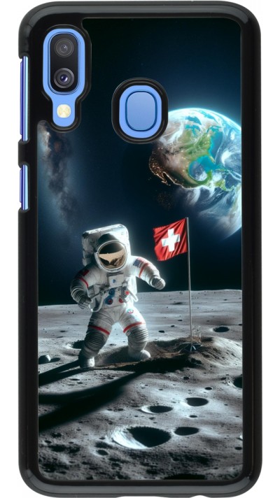 Coque Samsung Galaxy A40 - Astro Suisse sur lune