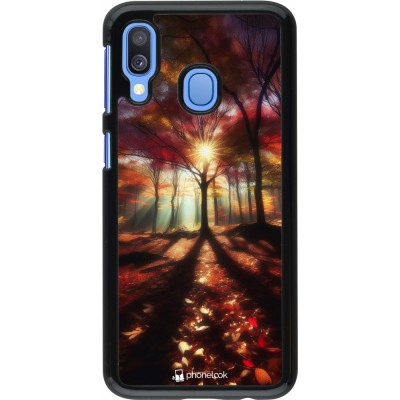 Coque Samsung Galaxy A40 - Automne doré glare