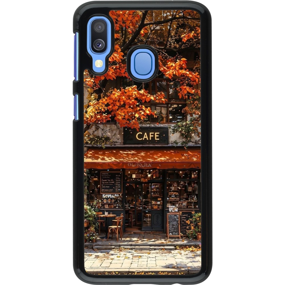 Samsung Galaxy A40 Case Hülle - Autumn 25 Coffee shop