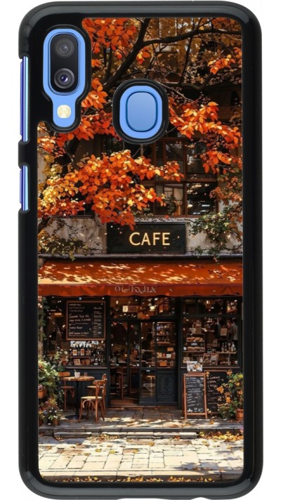 Samsung Galaxy A40 Case Hülle - Autumn 25 Coffee shop