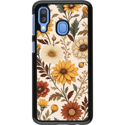 Samsung Galaxy A40 Case Hülle - Autumn 25 Flower pattern