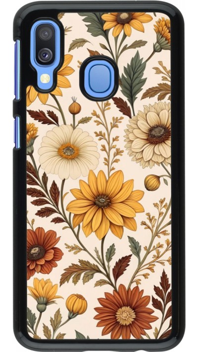 Samsung Galaxy A40 Case Hülle - Autumn 25 Flower pattern