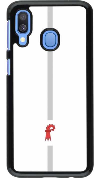 Samsung Galaxy A40 Case Hülle - Kanton BL weiss