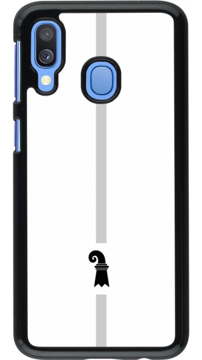 Samsung Galaxy A40 Case Hülle - Kanton BS weiss