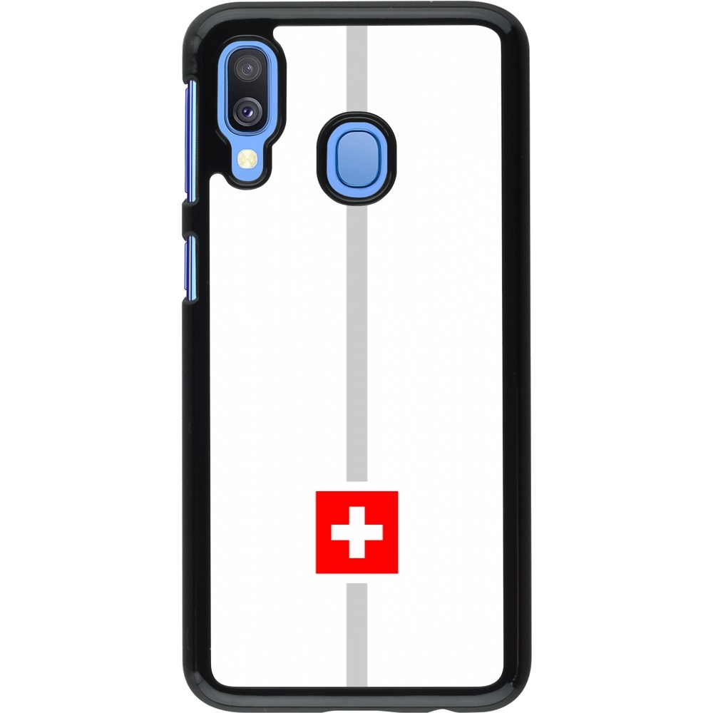 Samsung Galaxy A40 Case Hülle - Kanton CH weiss