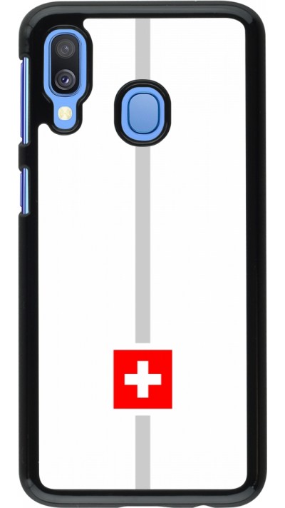 Samsung Galaxy A40 Case Hülle - Kanton CH weiss
