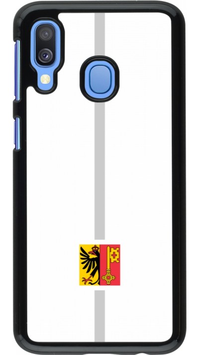Samsung Galaxy A40 Case Hülle - Kanton GE weiss