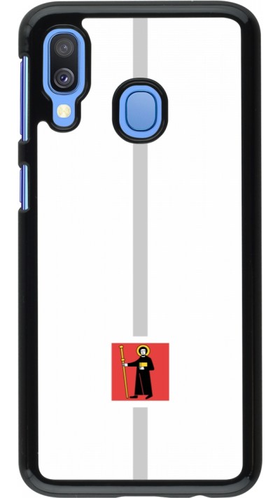 Samsung Galaxy A40 Case Hülle - Kanton GL weiss