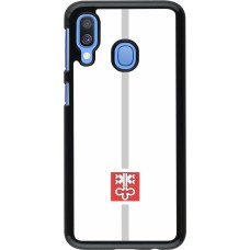 Samsung Galaxy A40 Case Hülle - Kanton NW weiss