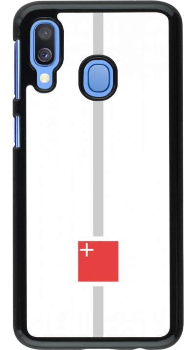 Samsung Galaxy A40 Case Hülle - Kanton SZ weiss