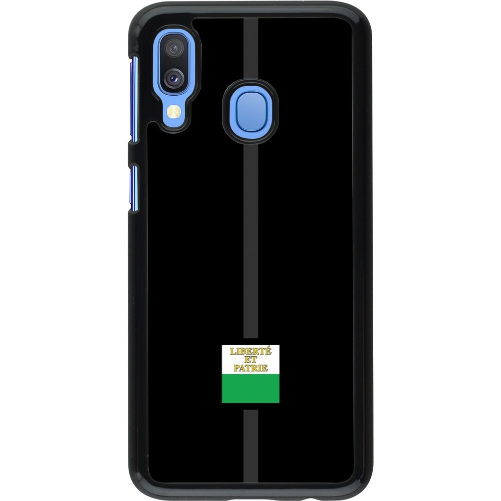 Samsung Galaxy A40 Case Hülle - Kanton VD schwarz