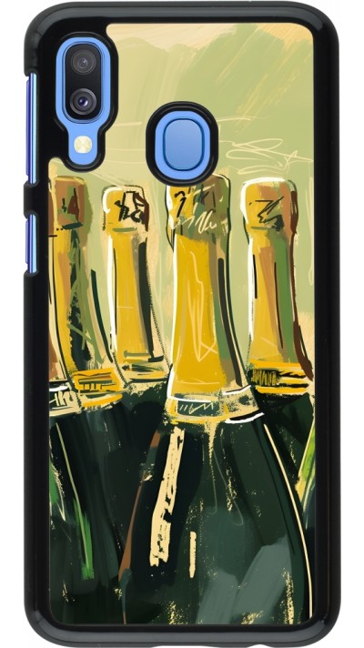 Samsung Galaxy A40 Case Hülle - Champagne Malerei