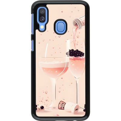 Coque Samsung Galaxy A40 - Champagne Pouring Pink