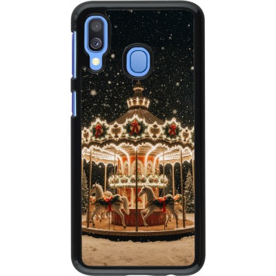 Samsung Galaxy A40 Case Hülle - Christmas 25 Carousel