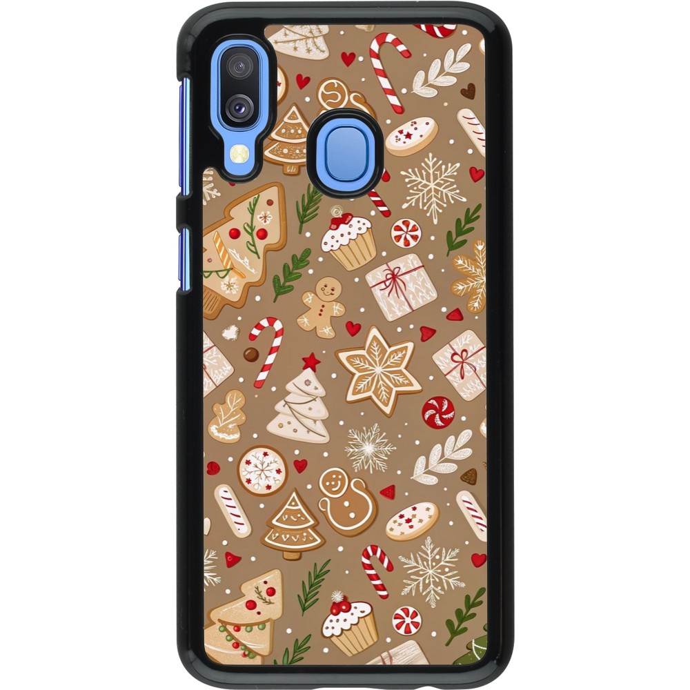Coque Samsung Galaxy A40 - Christmas 25 Pattern Ginger Cookie