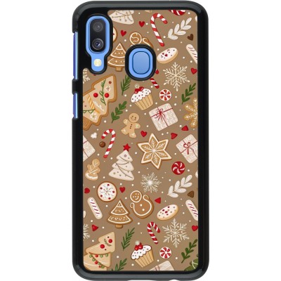 Coque Samsung Galaxy A40 - Christmas 25 Pattern Ginger Cookie