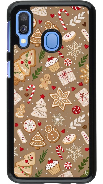 Coque Samsung Galaxy A40 - Christmas 25 Pattern Ginger Cookie