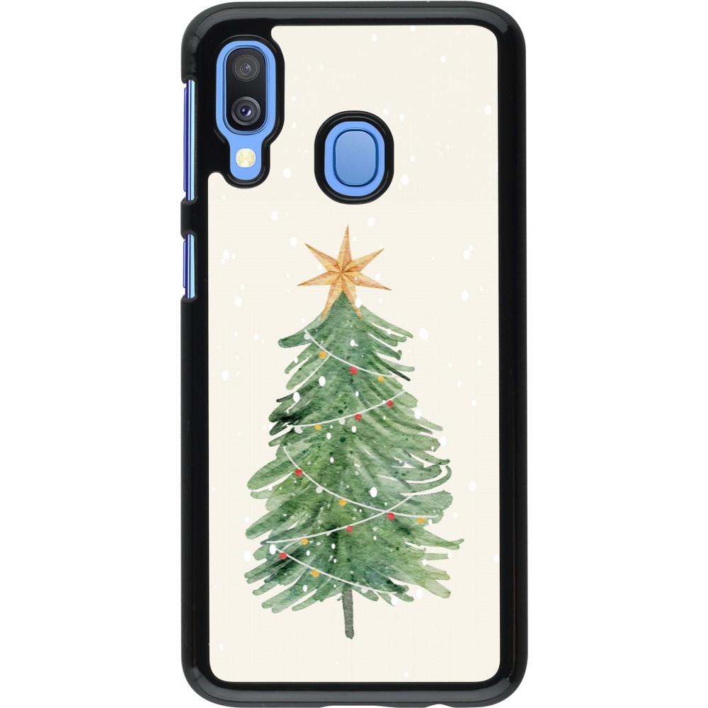Coque Samsung Galaxy A40 - Christmas 25 Sketch Tree