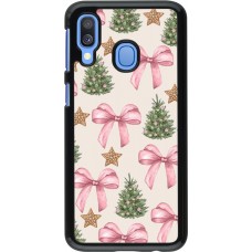 Coque Samsung Galaxy A40 - Christmas 25 Vintage Ribbons
