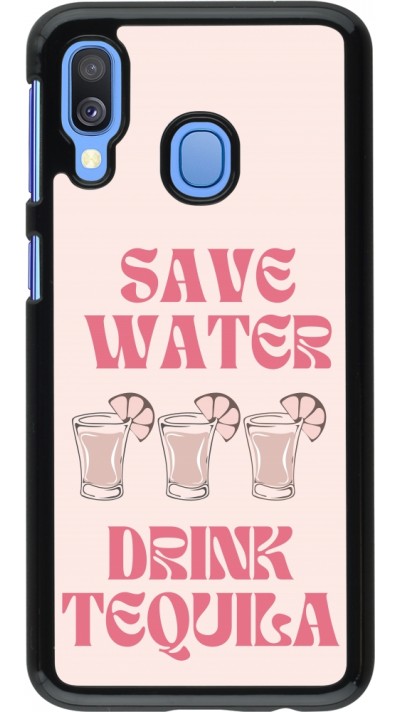 Samsung Galaxy A40 Case Hülle - Cocktail Save Water Drink Tequila