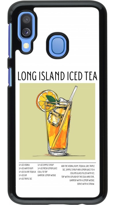 Coque Samsung Galaxy A40 - Cocktail recette Long Island Ice Tea
