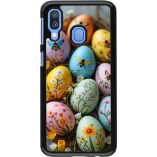 Coque Samsung Galaxy A40 - Easter 2026 Eggs with bees