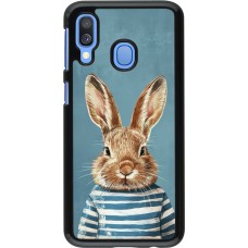 Coque Samsung Galaxy A40 - Easter 2026 Rabbit navy