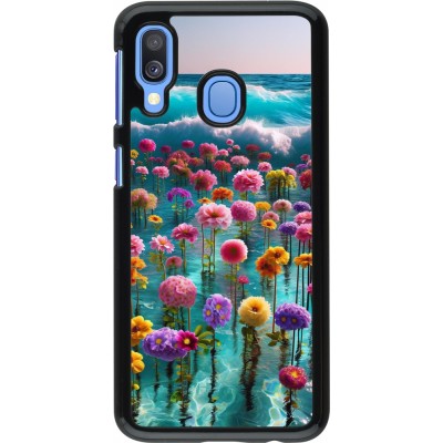 Coque Samsung Galaxy A40 - Flower sea waves