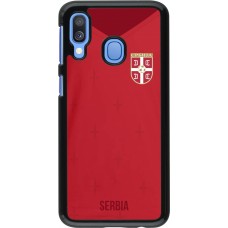 Samsung Galaxy A40 Case Hülle - Serbien 2022 personalisierbares Fussballtrikot