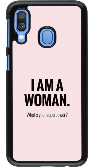 Hülle Samsung Galaxy A40 - I am a woman