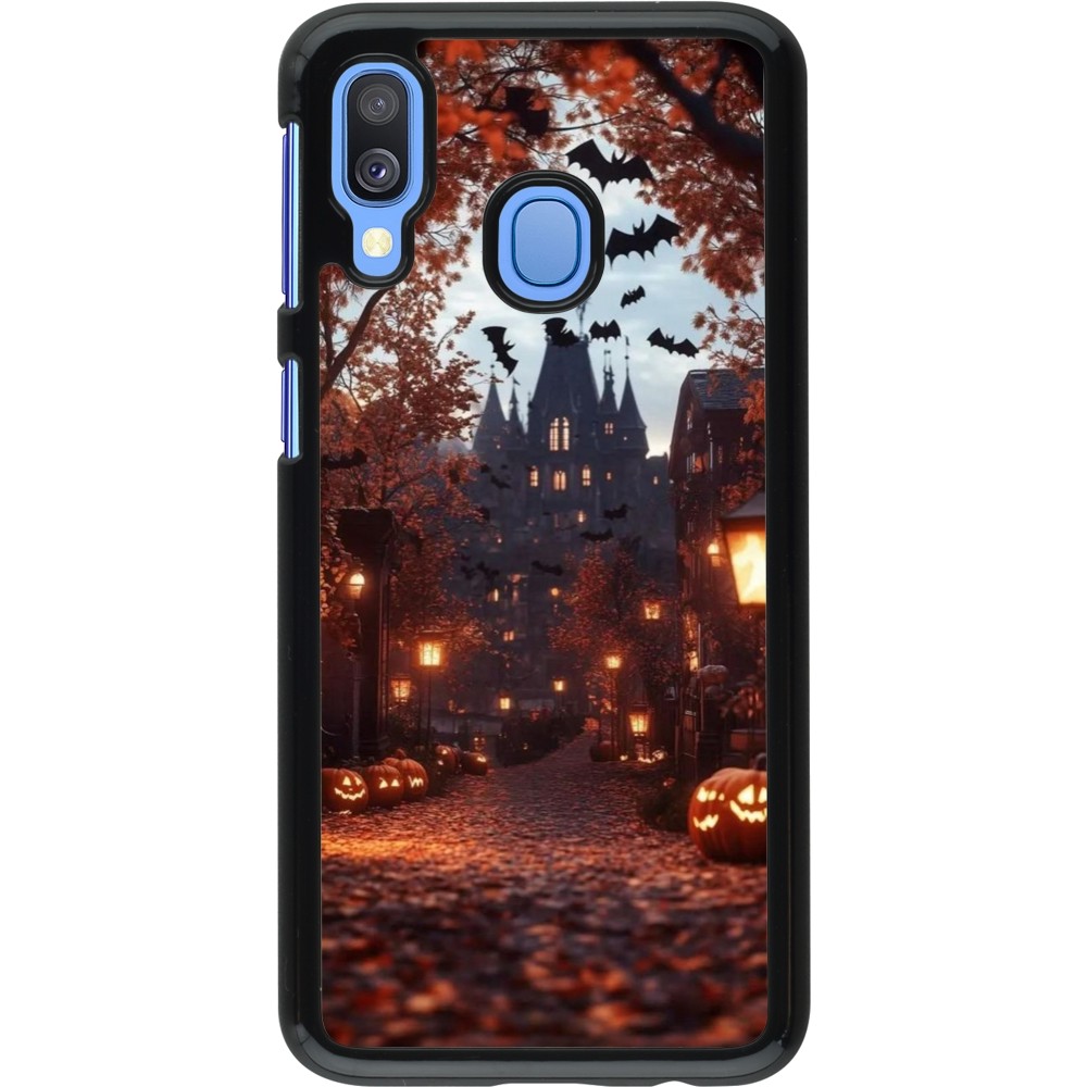 Samsung Galaxy A40 Case Hülle - Halloween 2025 Haunted house