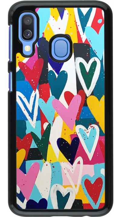 Hülle Samsung Galaxy A40 - Joyful Hearts