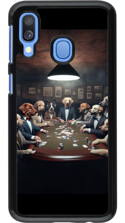 Samsung Galaxy A40 Case Hülle - Die Pokerhunde