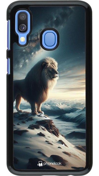 Samsung Galaxy A40 Case Hülle - Der weisse Loewe