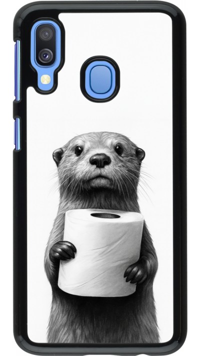 Coque Samsung Galaxy A40 - Loutre papier de toilette