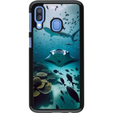 Samsung Galaxy A40 Case Hülle - Manta Lagune Reinigung