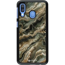 Samsung Galaxy A40 Case Hülle - Oliv Marmor