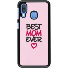 Samsung Galaxy A40 Case Hülle - Mom 2023 best Mom ever pink