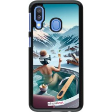 Samsung Galaxy A40 Case Hülle - Berg Glamour Whirlpool