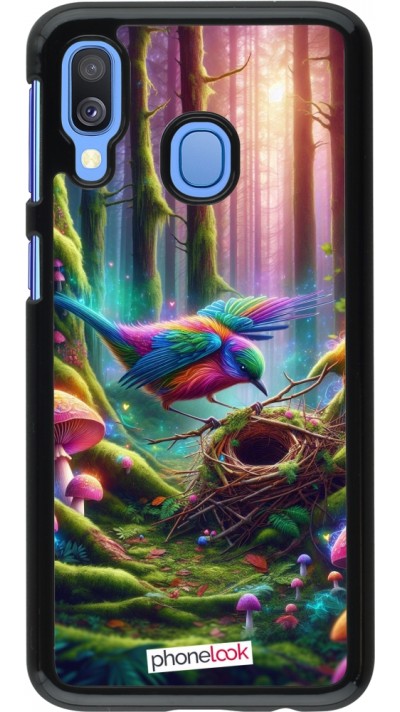 Samsung Galaxy A40 Case Hülle - Vogel Nest Wald