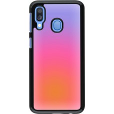 Samsung Galaxy A40 Case Hülle - Orange Pink Blue Gradient
