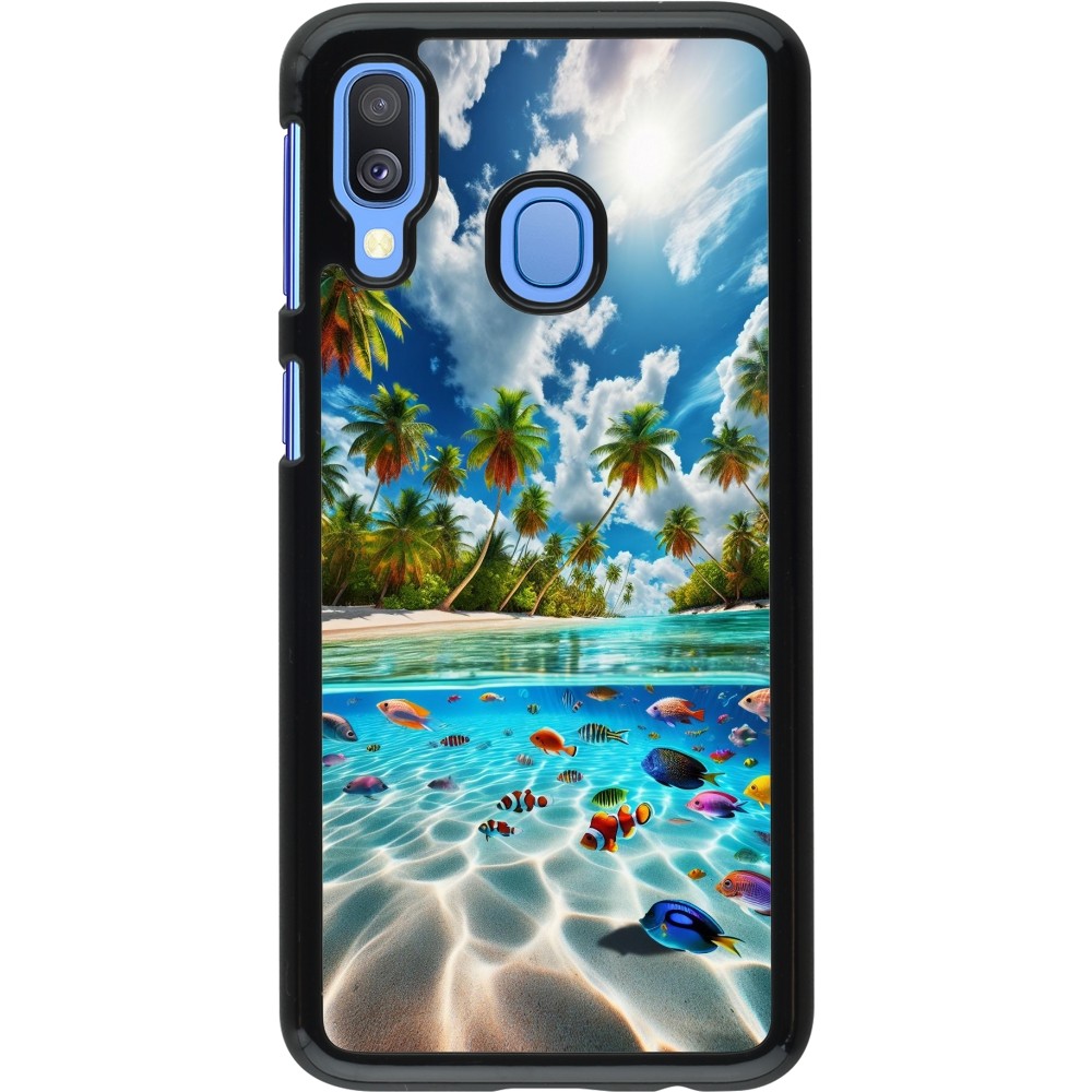 Samsung Galaxy A40 Case Hülle - Strandparadies
