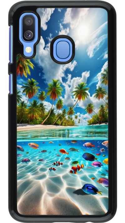 Samsung Galaxy A40 Case Hülle - Strandparadies