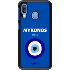 Samsung Galaxy A40 Case Hülle - Pop Summer Destination Mykonos